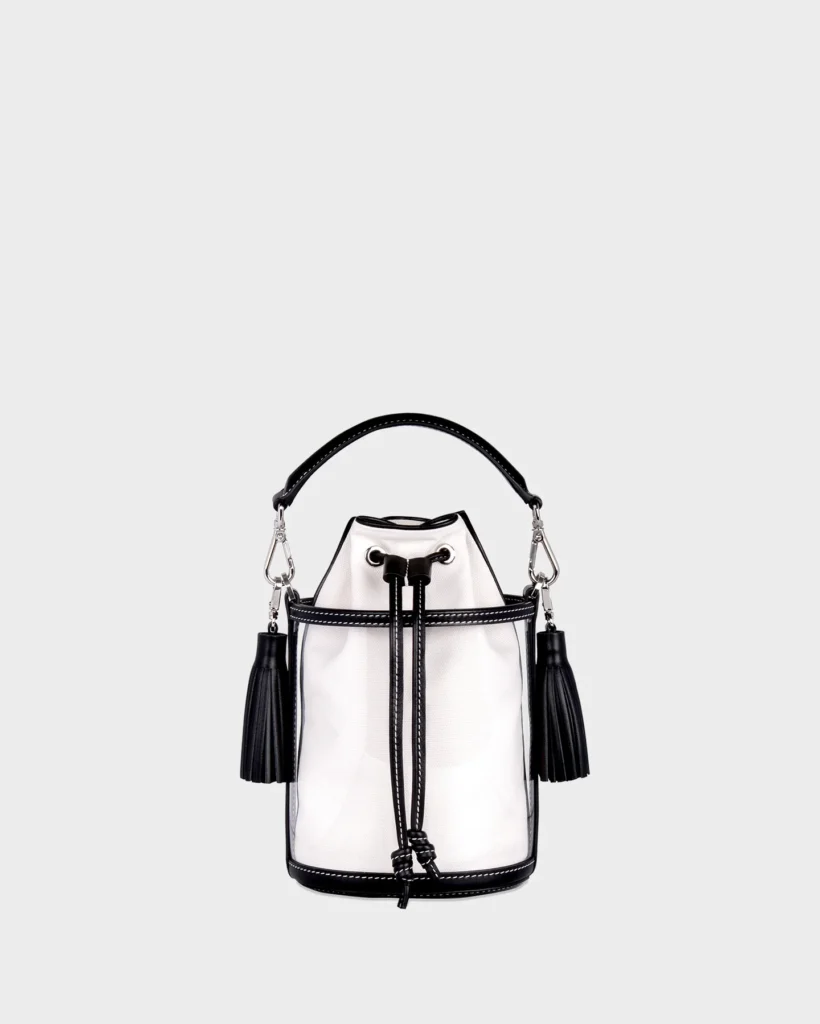 marina raphael MICRO CARINA IN CLEAR BODY AND CANVAS