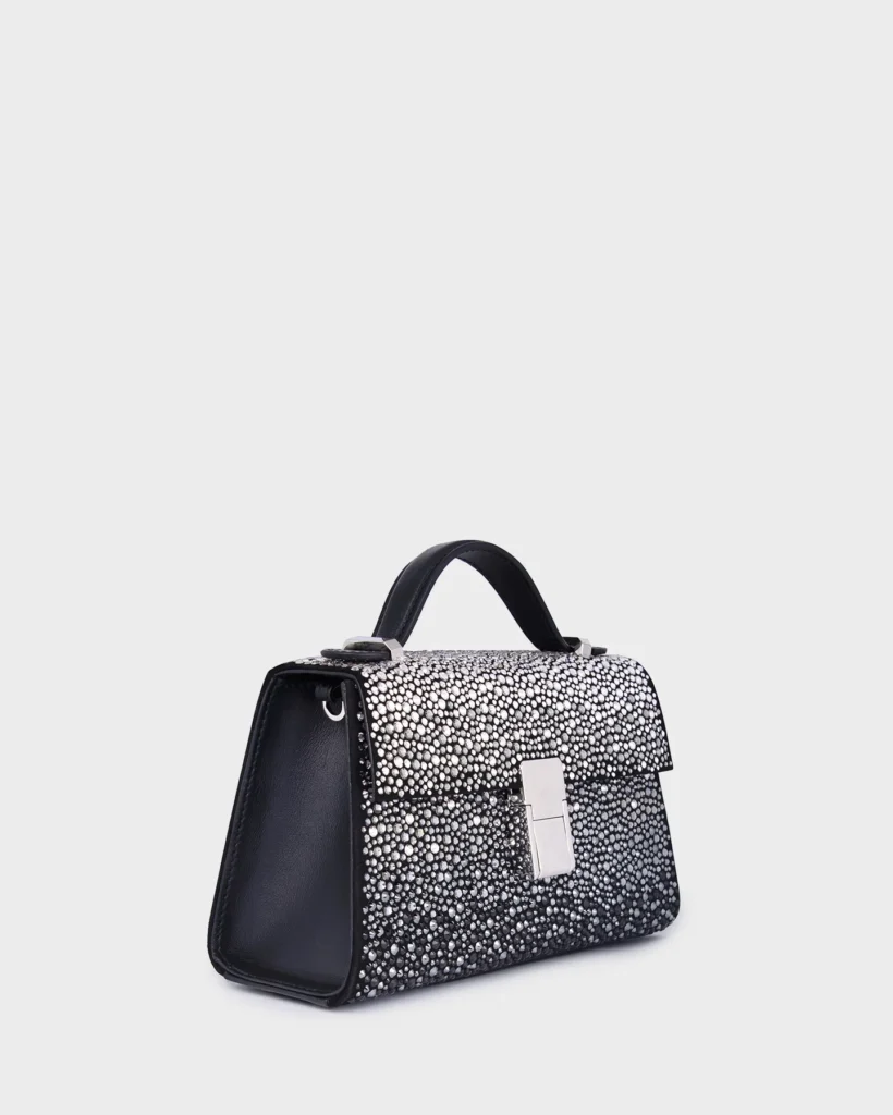 Marina Raphael MICRO STELLA IN OMBRE EMBELLISHED SUEDE