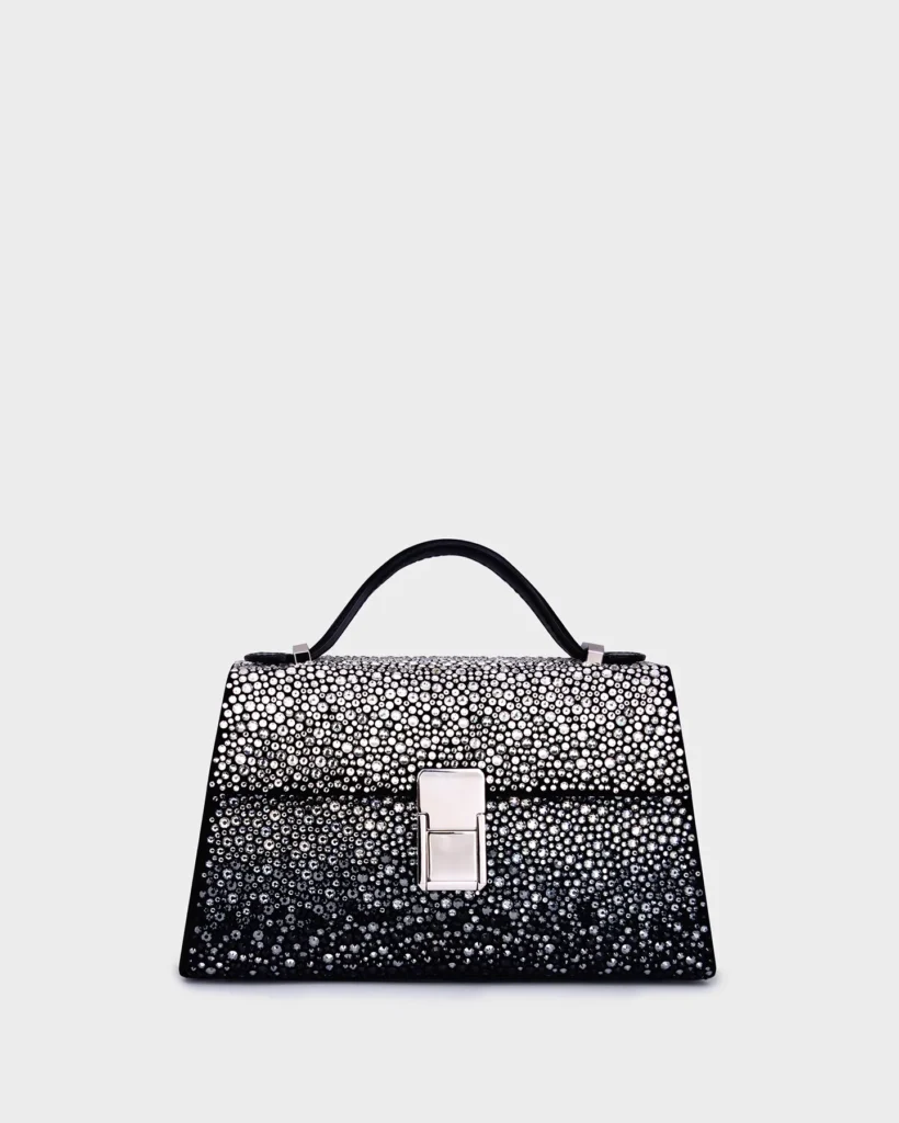 marina raphael MICRO STELLA IN OMBRE EMBELLISHED SUEDE