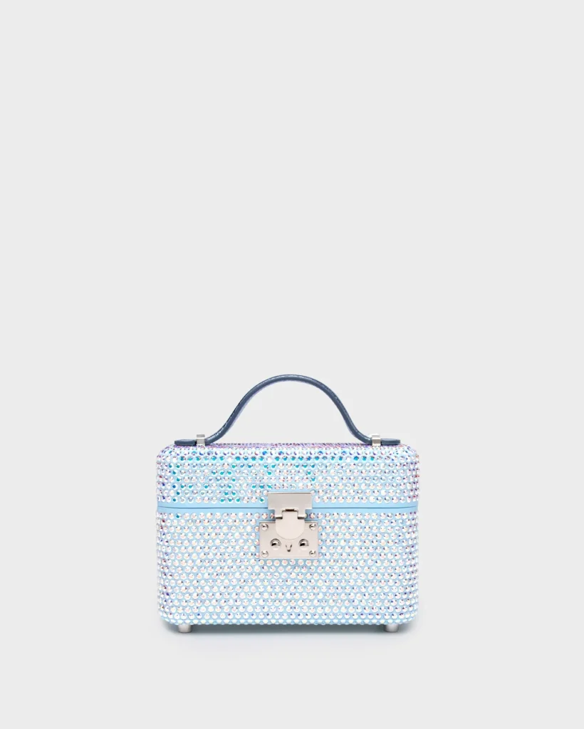 marina raphael VENYX IN IRIDESCENT CRYSTAL AND BABY BLUE