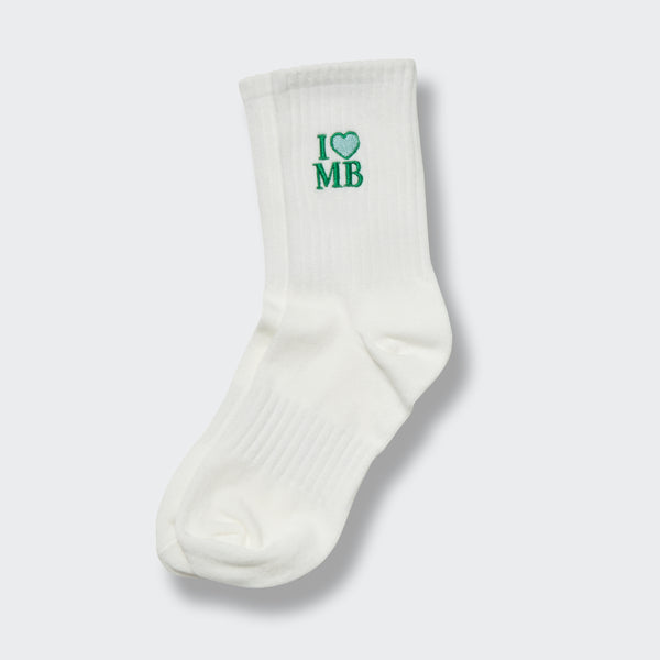Mario Badescu White Crew Socks