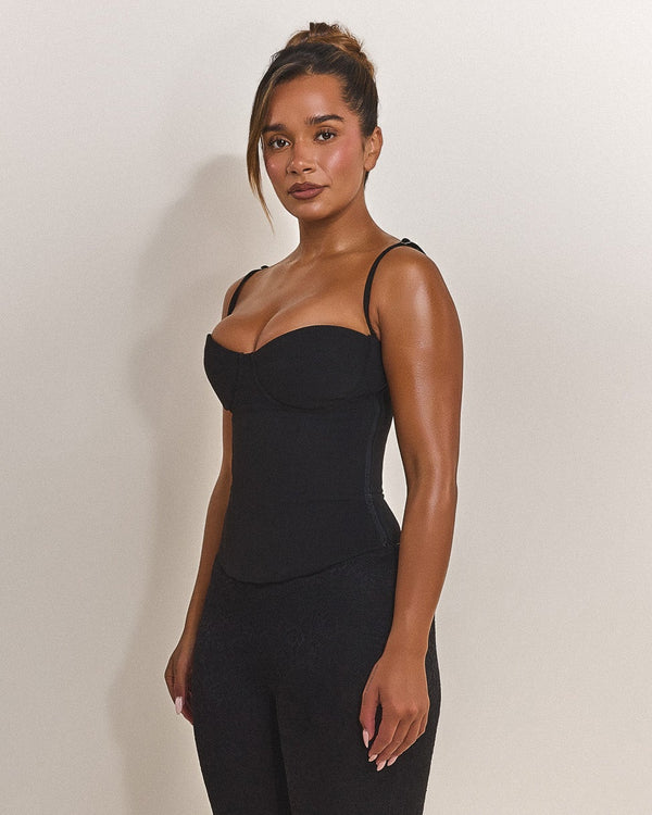 Mars The Label Fuller Bust - The Everly Corset In Black