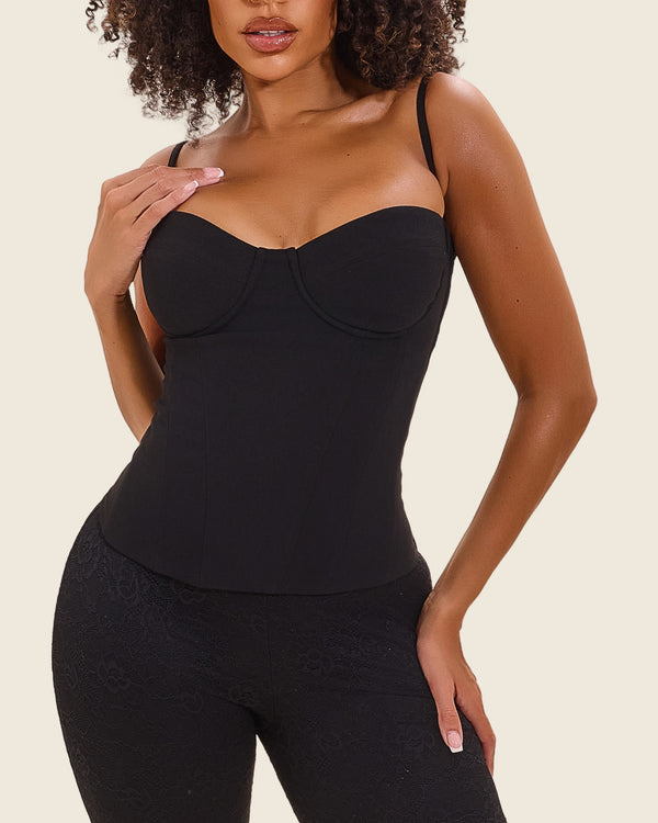 Mars The Label Fuller Bust - The Everly Corset In Black