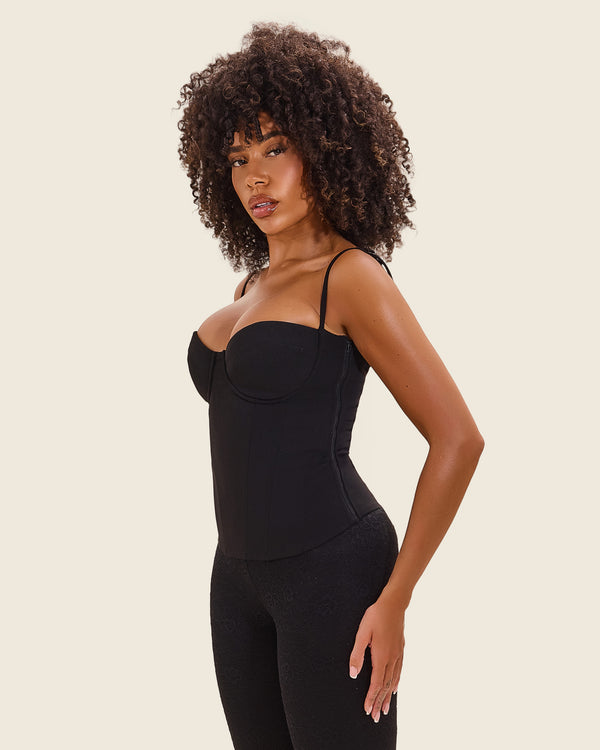 Mars The Label Fuller Bust - The Everly Corset In Black
