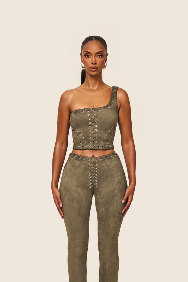 mars the label Alesia Suede Corset