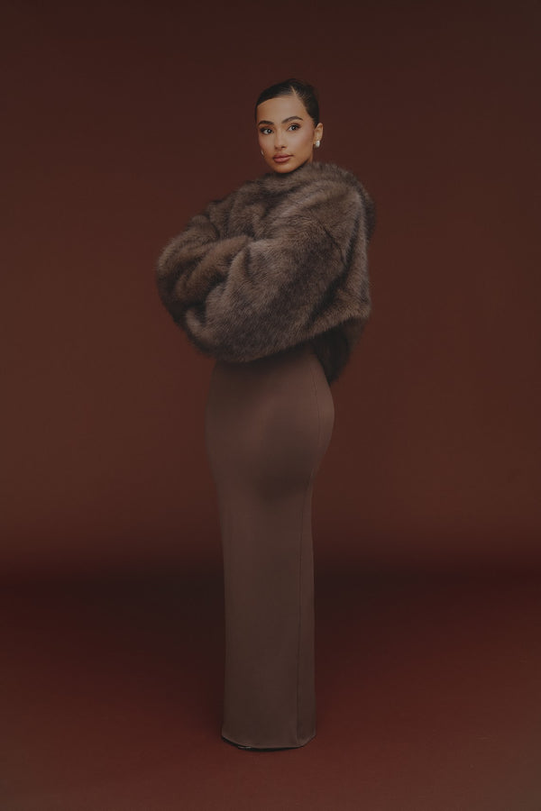 Mars The Label The Blair Hoodie In Brown