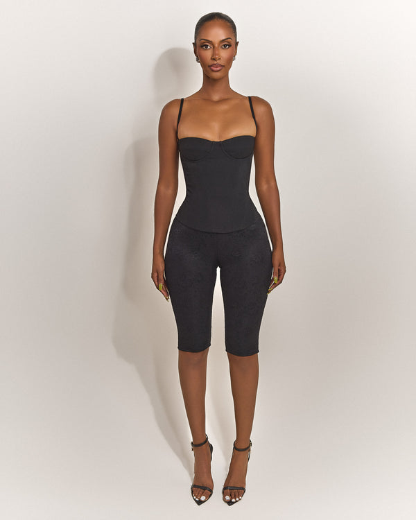 mars the label The Brielle Capri Bottoms in Black