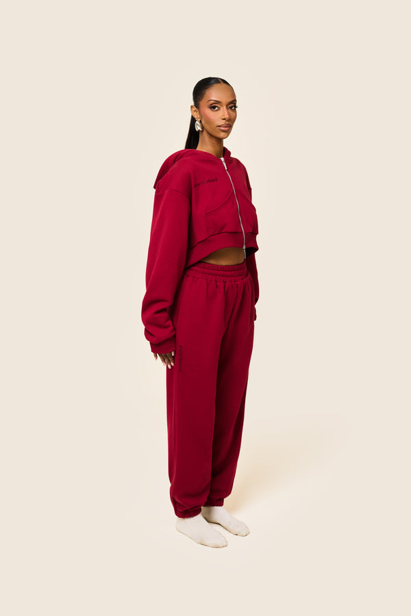 Mars The Label The Classics Cuffed Joggers In Red