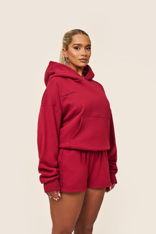 Mars The Label The Classics Hoodie In Red