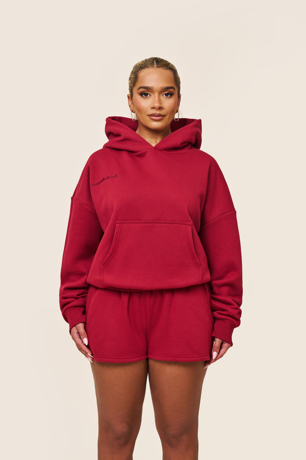 Mars The Label The Classics Hoodie In Red
