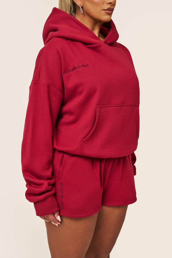 mars the label The Classics Hoodie in Red