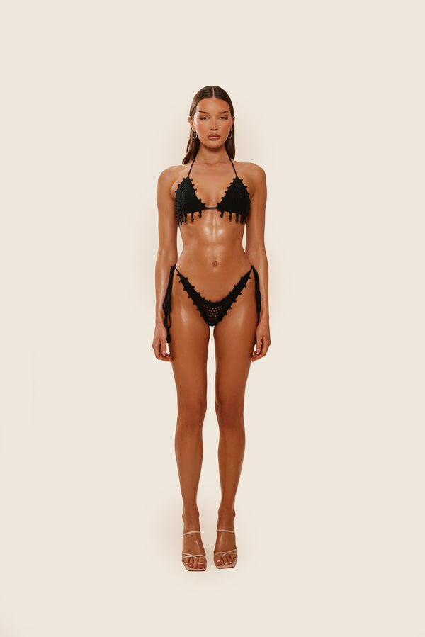 Mars The Label The Crochet Bikini In Black