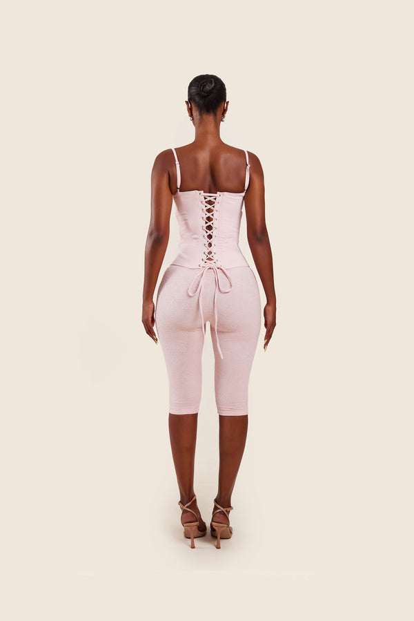 Mars The Label The Everly Corset In Baby Pink