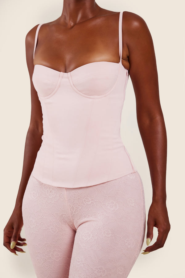 mars the label The Everly Corset in Baby Pink