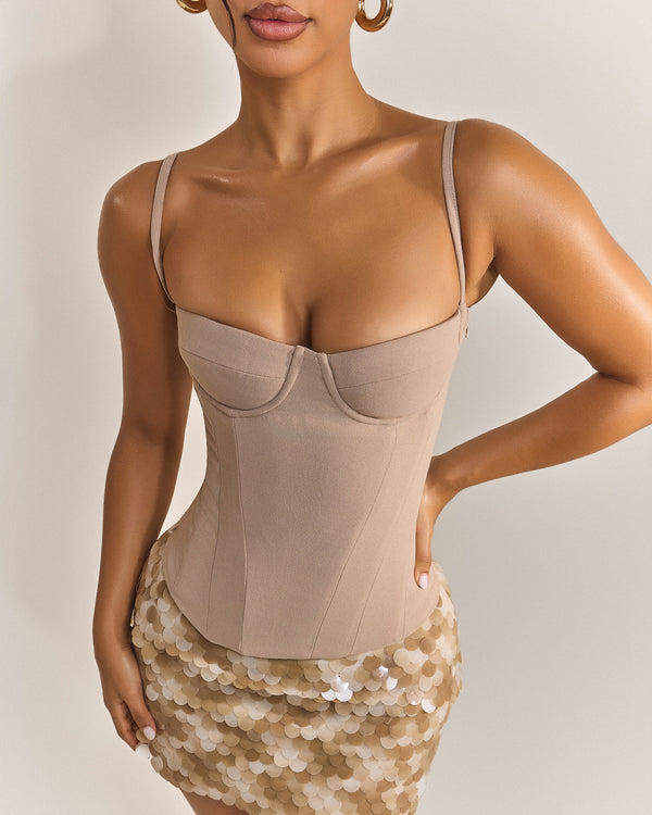 Mars The Label The Everly Corset In Stone