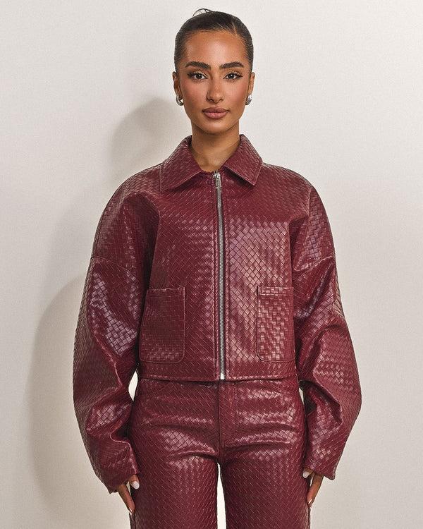 mars the label The Faye Jacket in Red