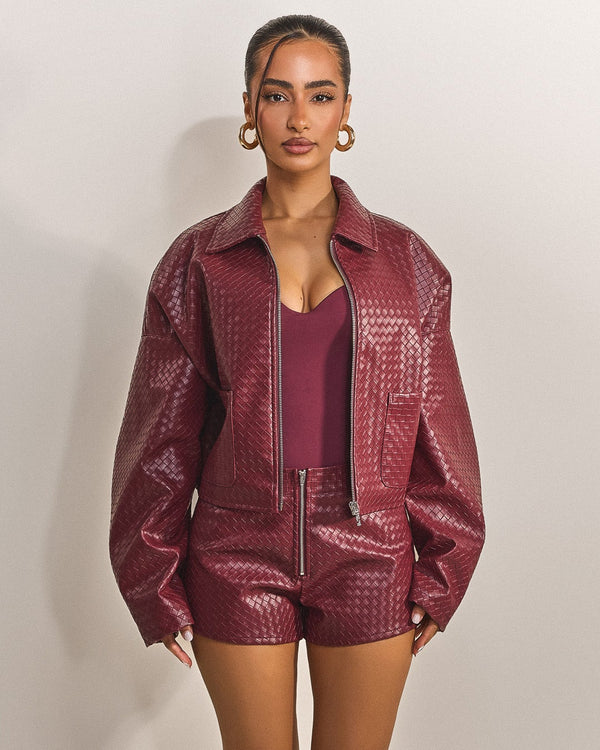 mars the label The Faye Shorts in Red