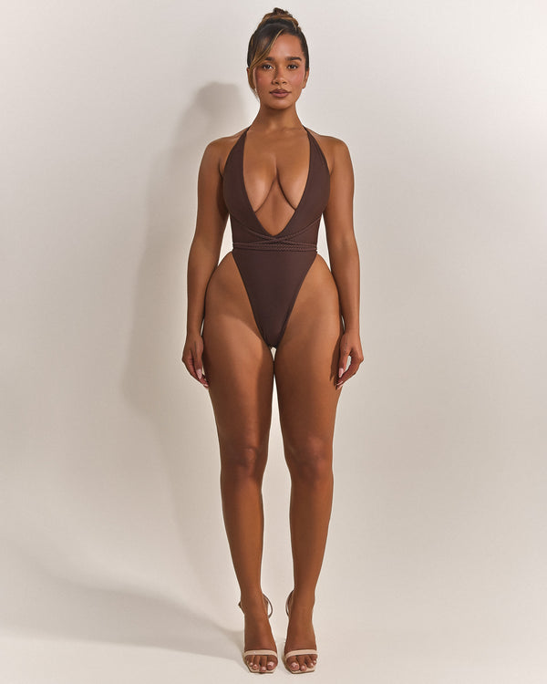 mars the label The Fishtail Swim in Brown