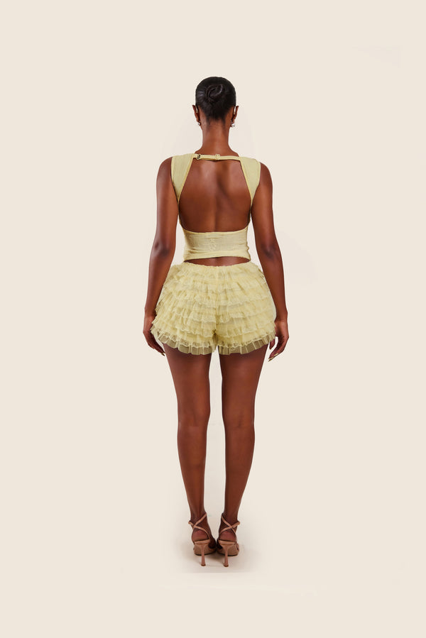 Mars The Label The Jelena Vest In Yellow