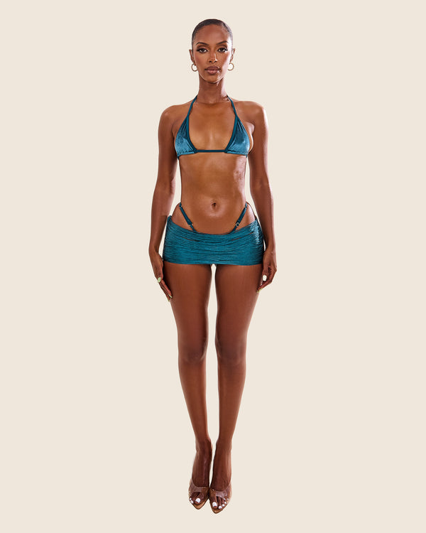 Mars The Label The Jordyn Bikini In Teal