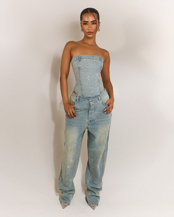 Mars The Label The Kai Rhinestone Corset