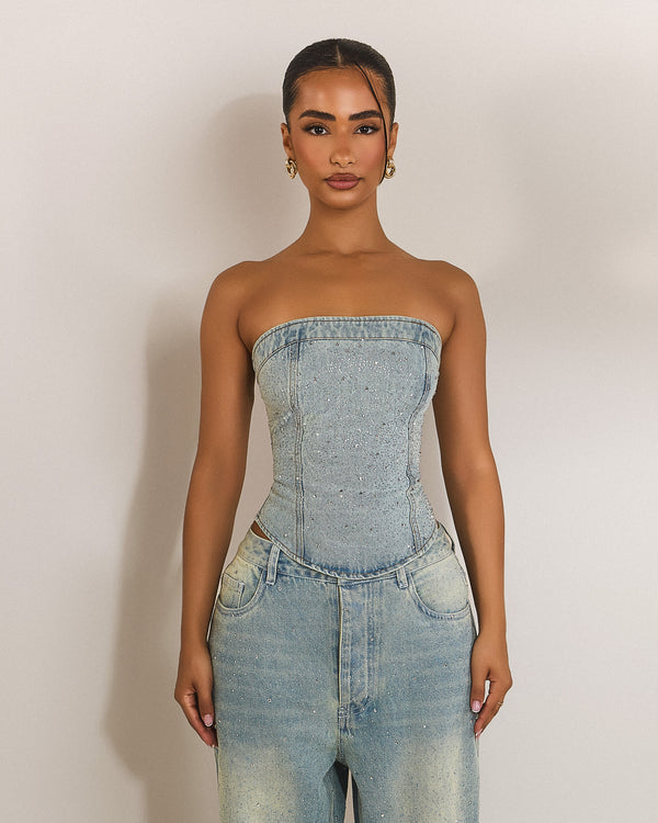 mars the label The Kai Rhinestone Corset