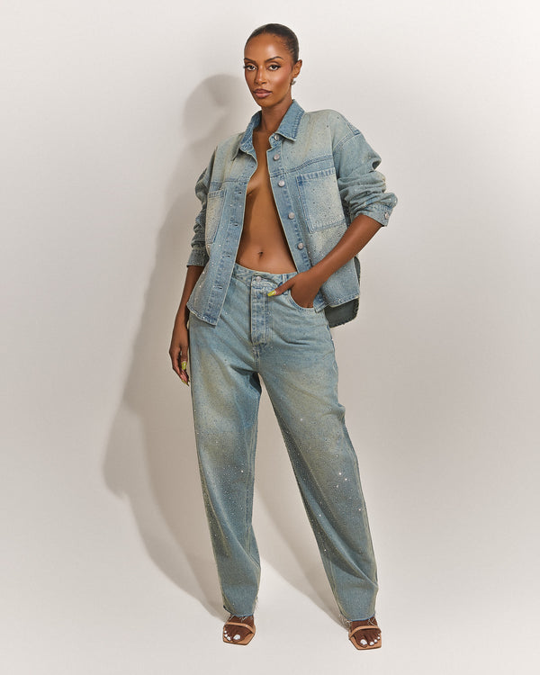 mars the label The Kai Rhinestone Jeans