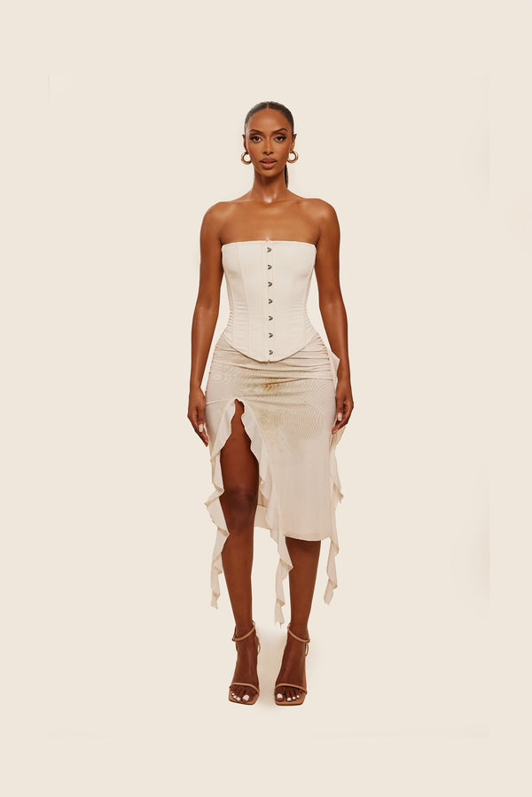 Mars The Label The Kaytee Corset In Off White