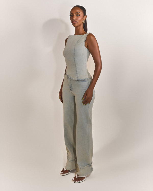 Mars The Label The Mika Set Jeans In Light Wash