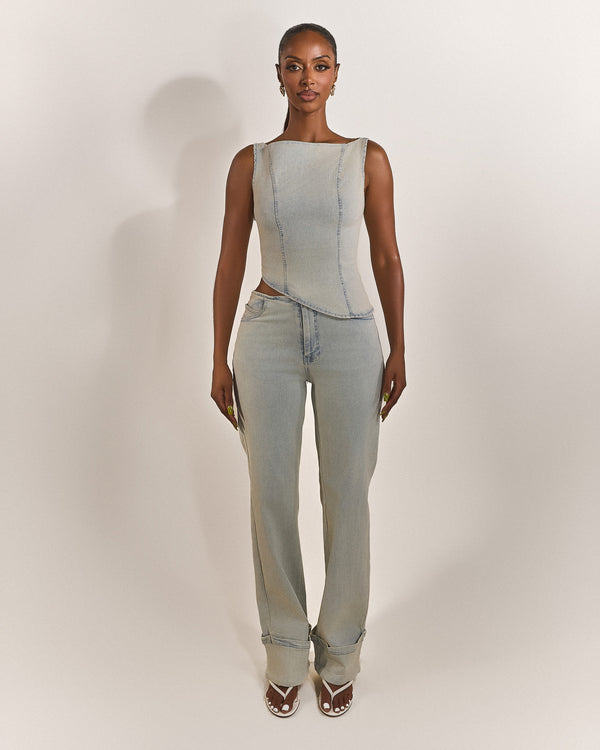 mars the label The Mika Set Jeans in Light Wash