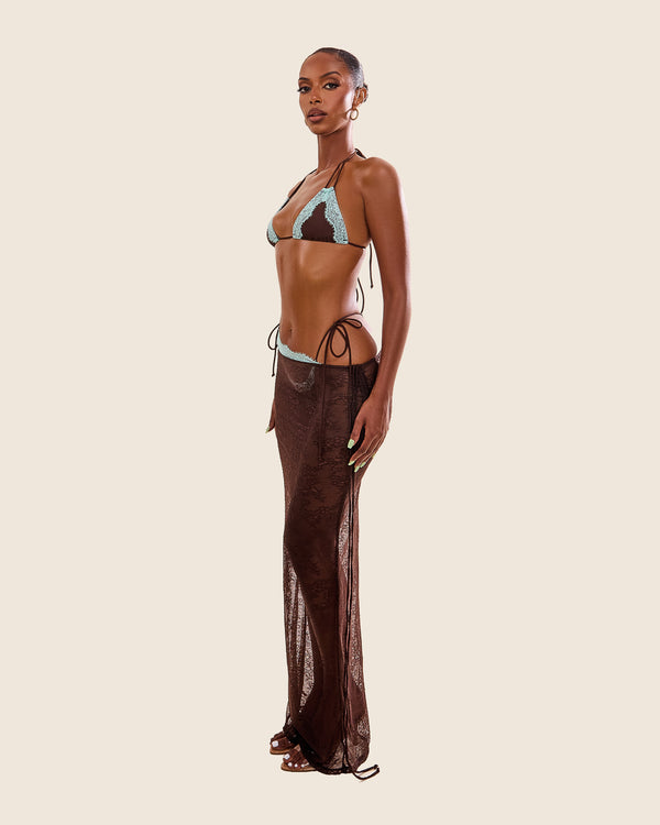 Mars The Label The Ray Maxi Cover Up In Brown