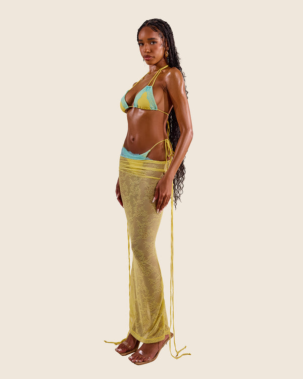 Mars The Label The Ray Maxi Cover Up In Yellow