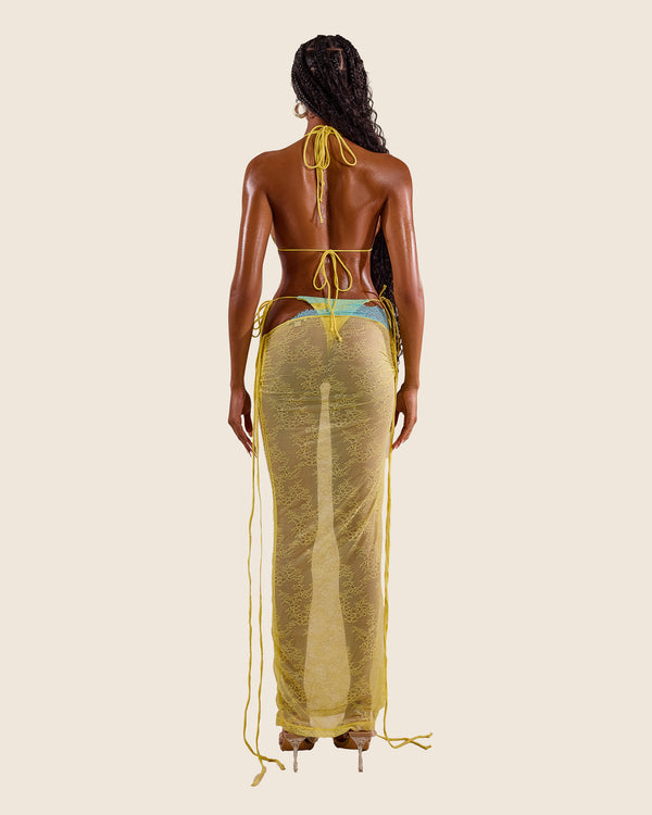 Mars The Label The Ray Maxi Cover Up In Yellow