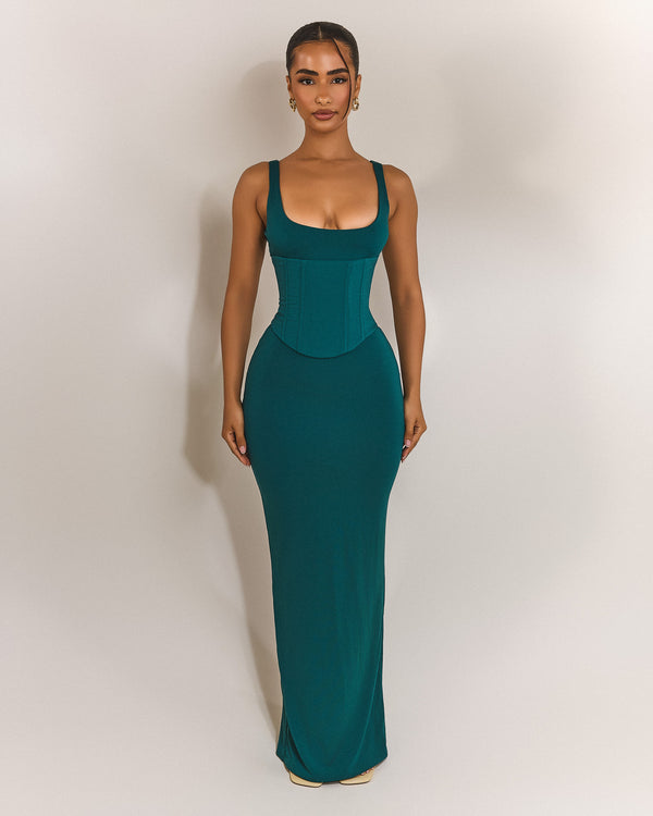 Mars The Label The Sandra Scoop Maxi In Teal