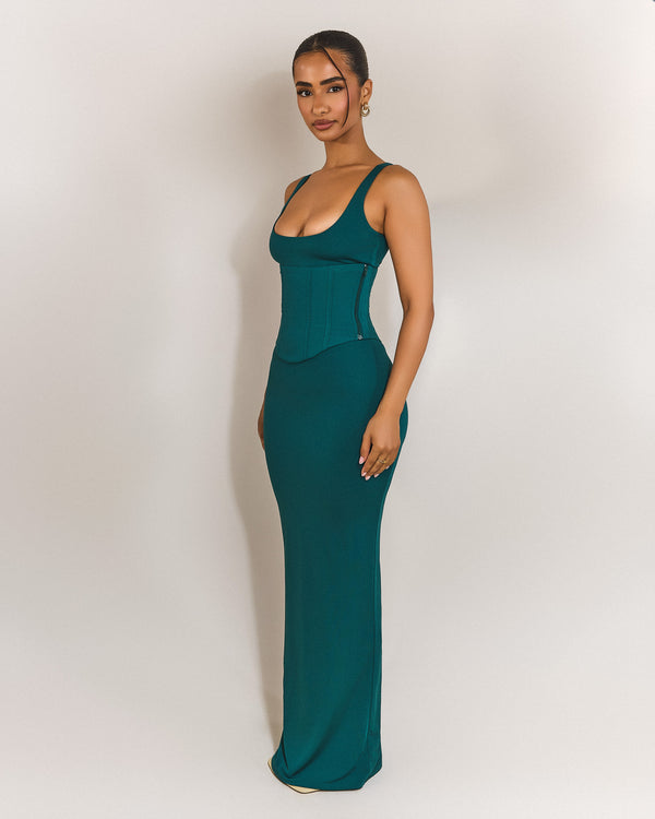 Mars The Label The Sandra Scoop Maxi In Teal