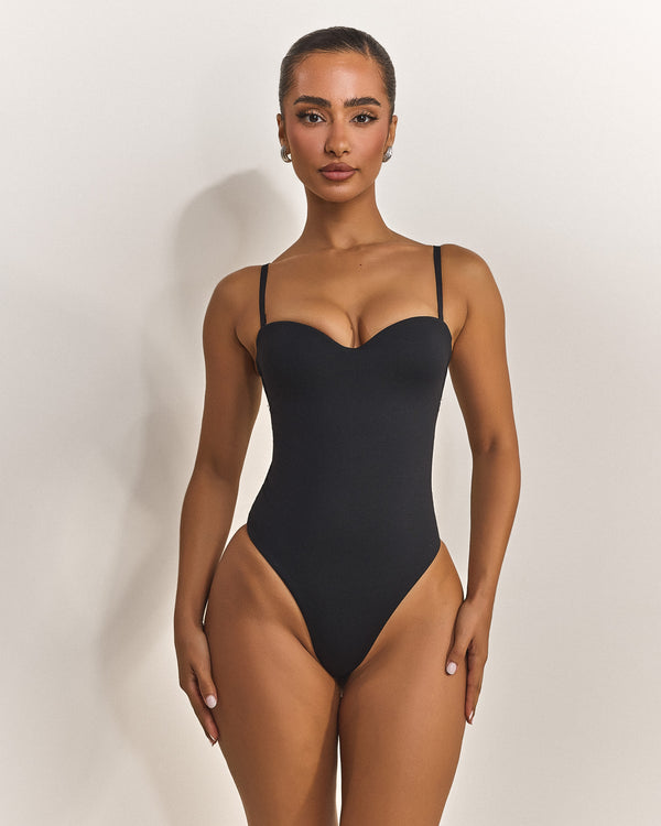 Mars The Label The Sculpt Bodysuit In Black
