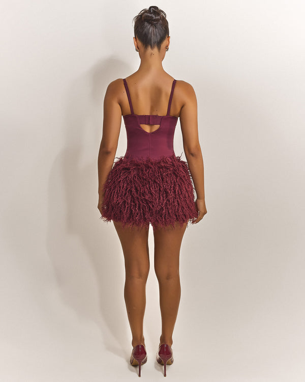 Mars The Label The Sculpt Bodysuit In Red