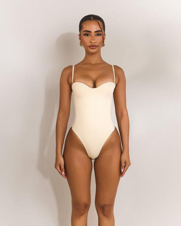 Mars The Label The Sculpt Bodysuit In Stone