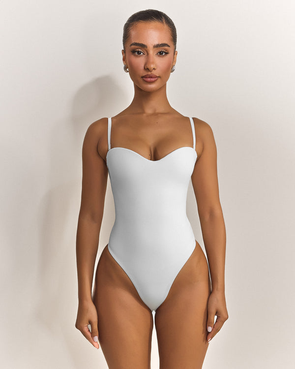 Mars The Label The Sculpt Bodysuit In White