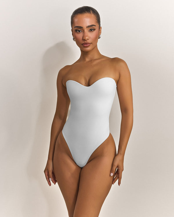 Mars The Label The Sculpt Bodysuit In White