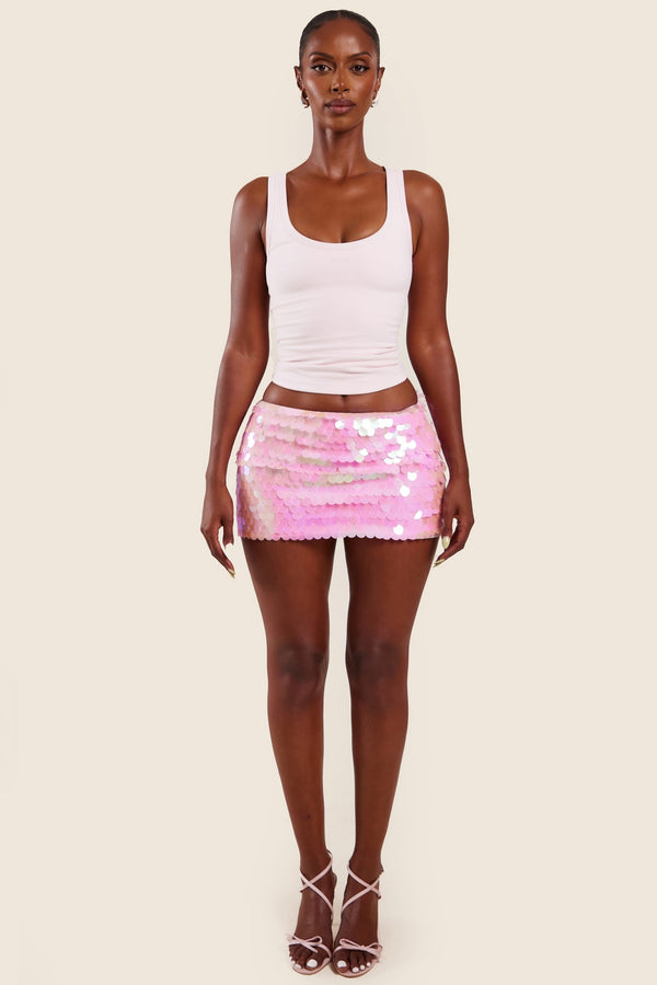 mars the label The Shimmi Mini in Pink