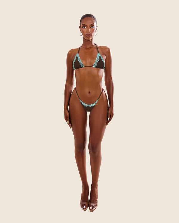mars the label The Taliyah Bikini in Brown