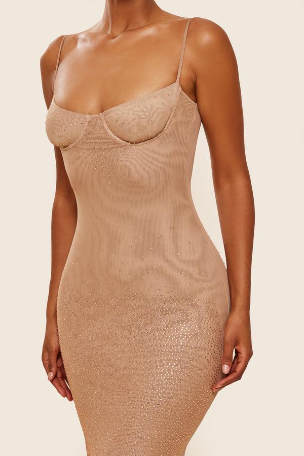 Mars The Label The Teaira Maxi In Bronze