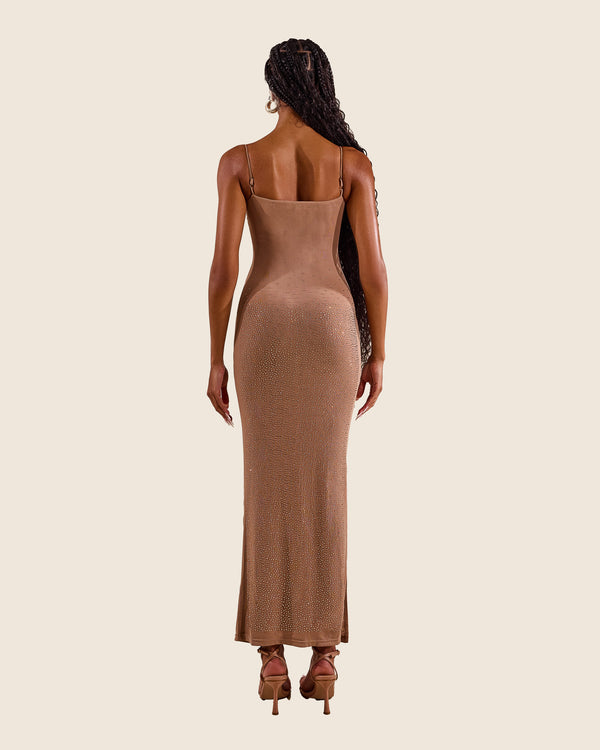 Mars The Label The Teaira Maxi In Bronze