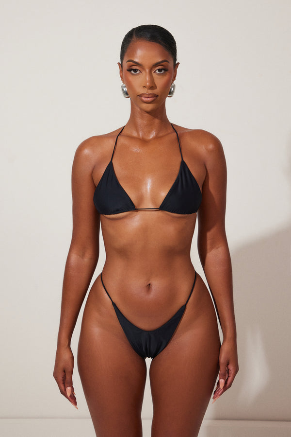 mars the label The Teeny Bikini in Black