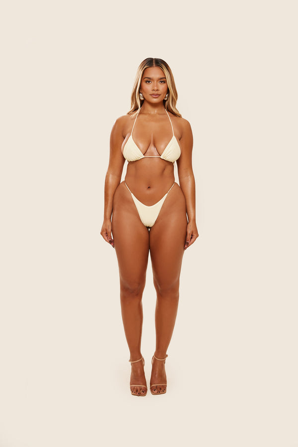 Mars The Label The Teeny Bikini In Cream