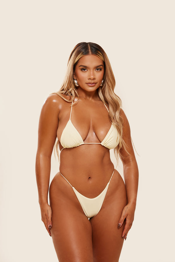 Mars The Label The Teeny Bikini In Cream