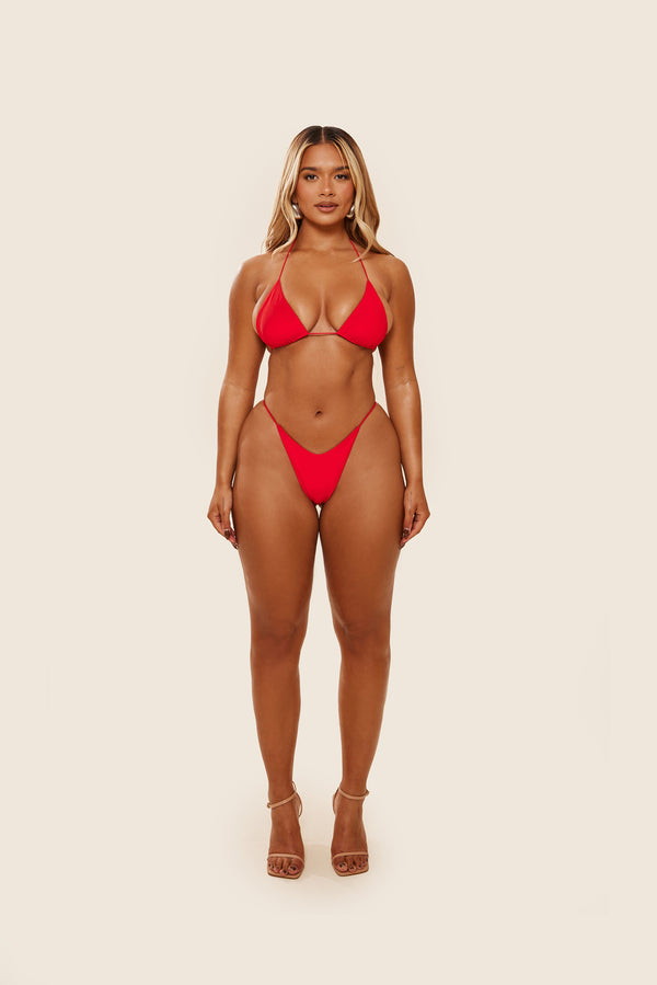Mars The Label The Teeny Bikini In Red