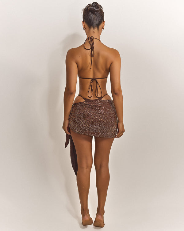 Mars The Label The Teeny Bikini Set In Rhinestone