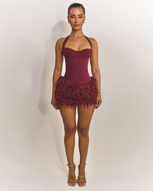 Mars The Label The Zadie Top In Wine